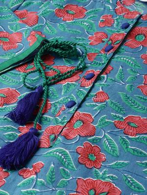 floral straight kurta - 16741100 - Standard Image - 5