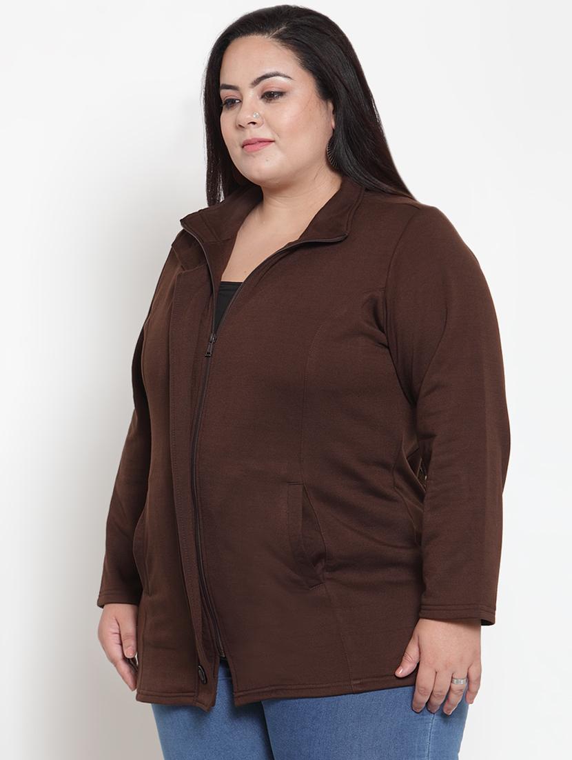 long sleeved pocket detail plus jacket - 16741112 - Zoom Image - 2