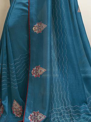 floral printed saree with blouse - 16741222 - Standard Image - 2