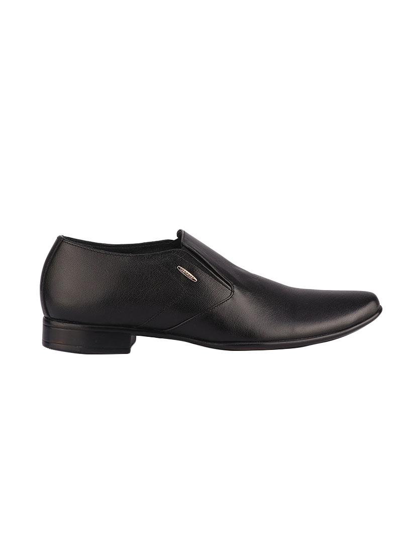 black leather slip ons - 16741370 - Zoom Image - 2