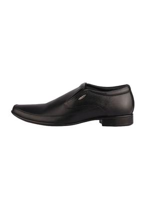 black leather slip ons - 16741372 - Standard Image - 2
