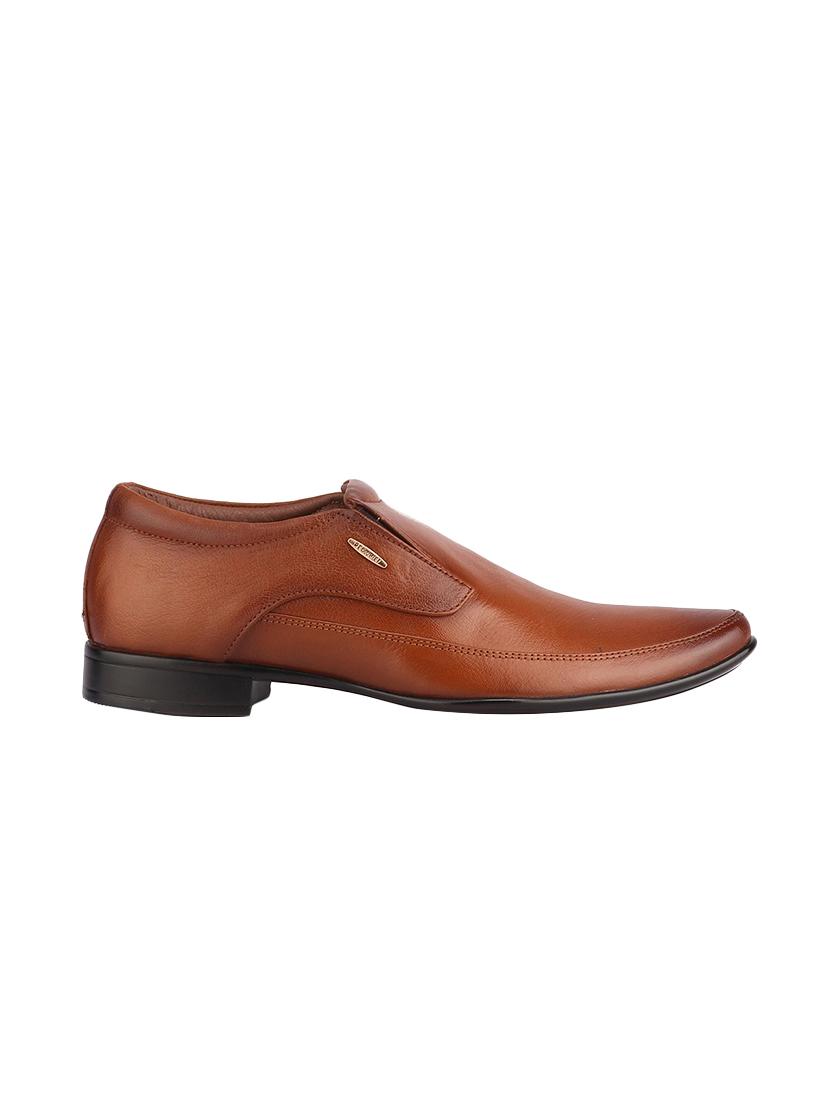 tan leather slip ons - 16741373 - Zoom Image - 2