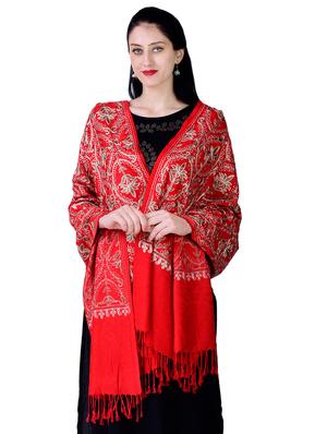 embroidered woolen stole - 16741685 - Standard Image - 2