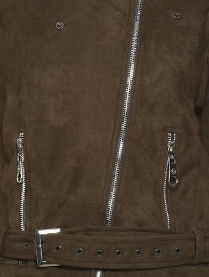 lapel neck zipper detail bomber jacket - 16741969 - Standard Image - 5
