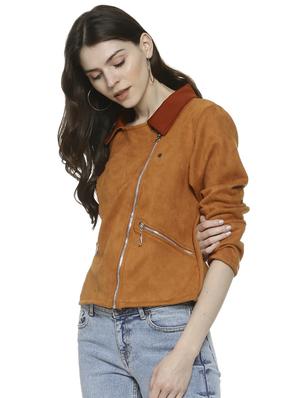 lapel neck zipper detail bomber jacket - 16741973 - Standard Image - 2