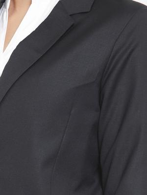 lapel neck solid blazer - 16743182 - Standard Image - 5