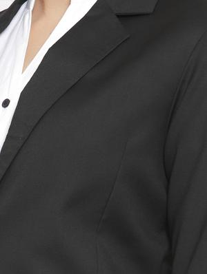 lapel neck solid blazer - 16743183 - Standard Image - 5