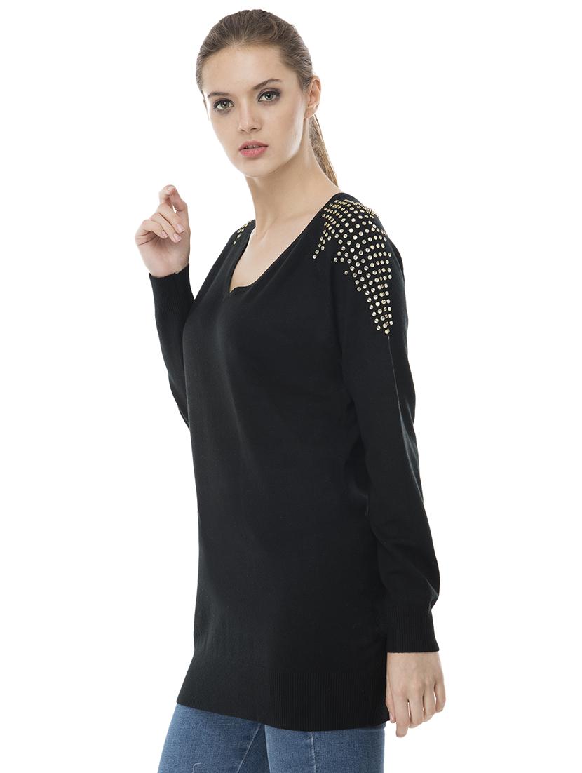 v-neck embellished pullover - 16743472 - Zoom Image - 2