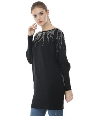 boat neck embellished pullover - 16743475 - Standard Image - 2