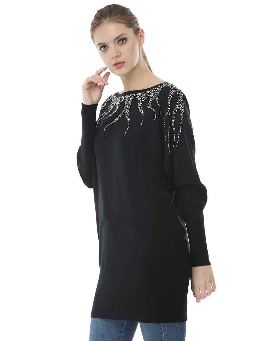 boat neck embellished pullover - 16743475 - Zoom Image - 2