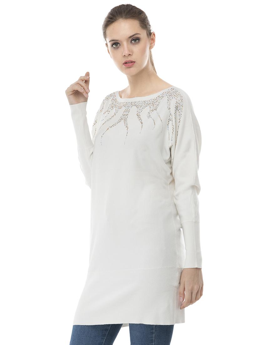 boat neck embellished pullover - 16743476 - Zoom Image - 2