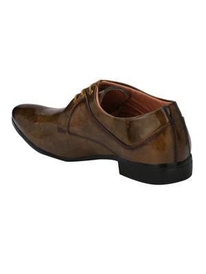 brown patent leather lace-up derbys - 16743632 - Standard Image - 2