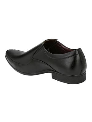 black leatherette slip ons - 16743634 - Standard Image - 2