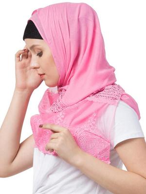 pink cotton scarf - 16743940 - Standard Image - 2