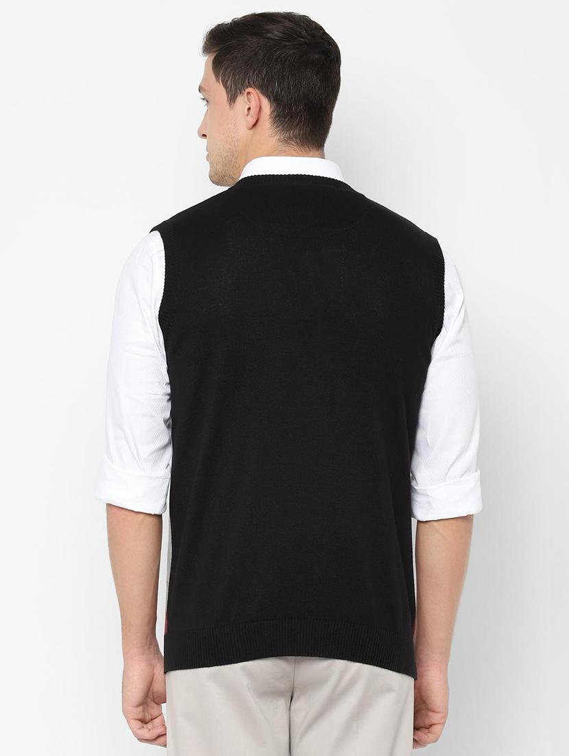 black color block pullover - 16744511 - Zoom Image - 2