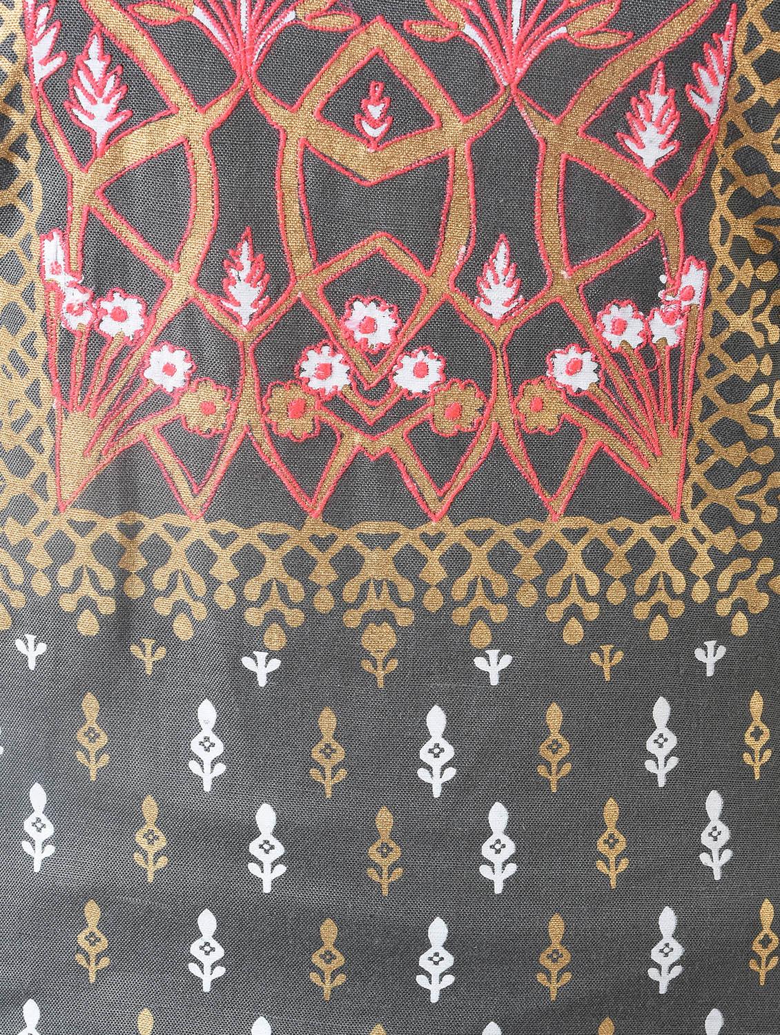 foil print kurta palazzo set - 16744696 - Zoom Image - 5