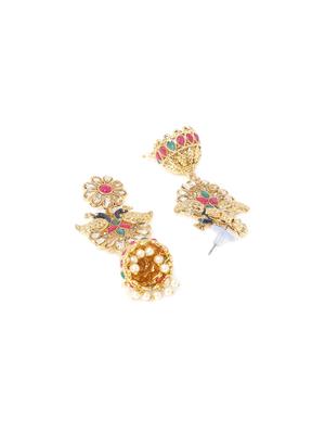 gold metal chandellier earring - 16744867 - Standard Image - 2