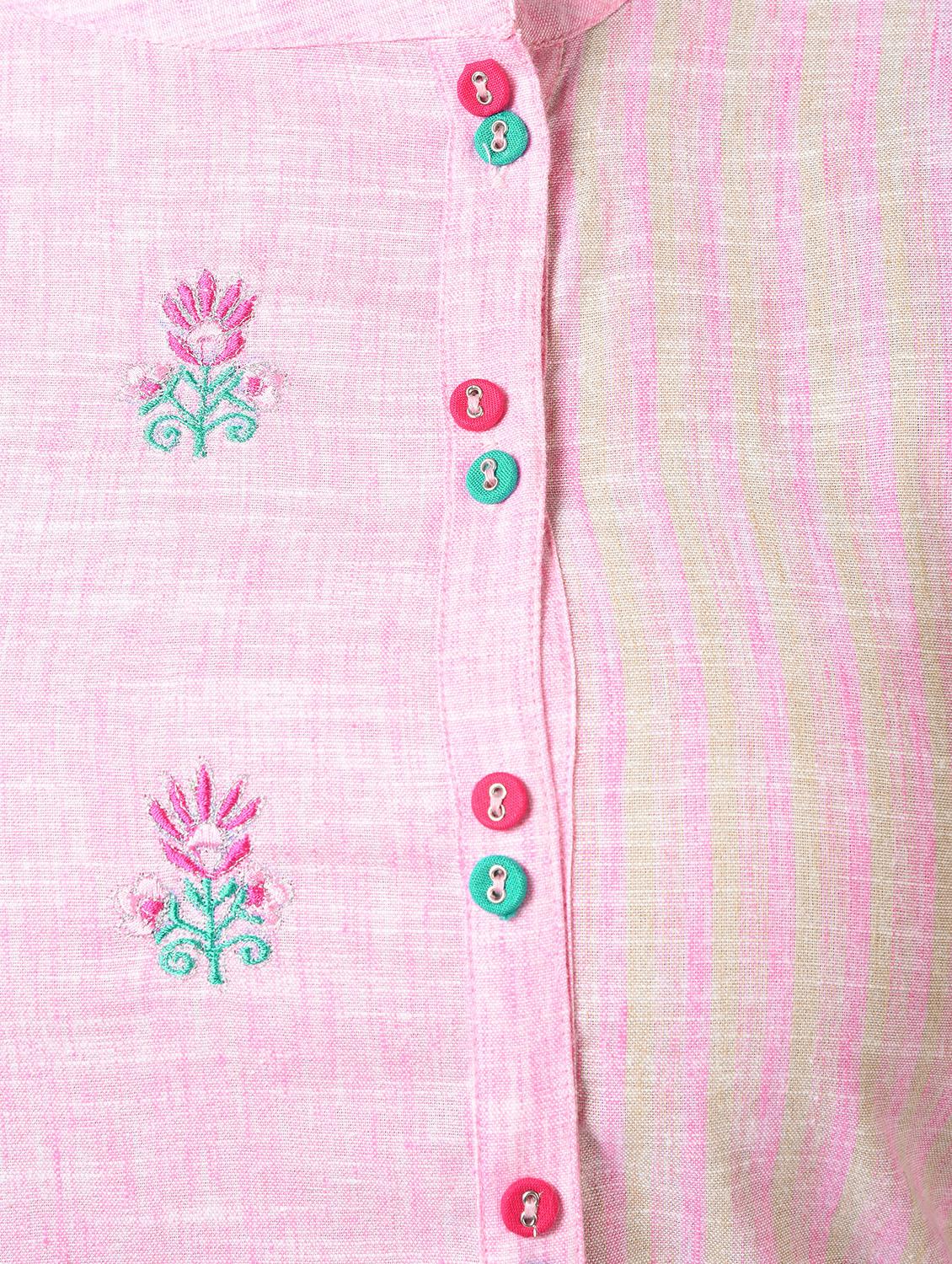 embroidered straight kurta - 16745607 - Zoom Image - 5