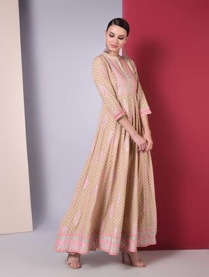 floral anarkali kurta - 16745701 - Standard Image - 2