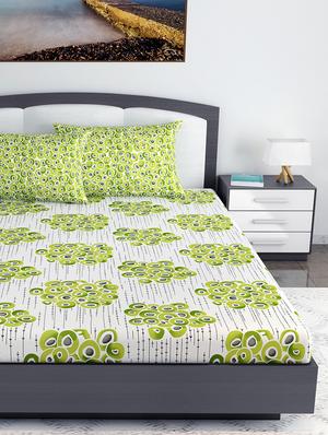 cotton king bedsheet with 2 pillow cover - 16746006 - Standard Image - 2