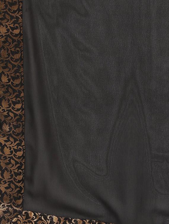bordered plain saree - 16746480 - Zoom Image - 5