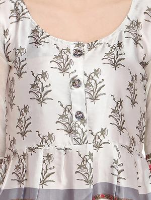 round neck floral tunic - 16746913 - Standard Image - 5