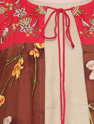 floral layered kurta - 16749838 - Standard Image - 5