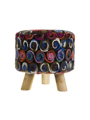 living room footstool with pouf stool set of 1 - 16750442 - Standard Image - 2