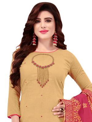 embroidered unstitched suit - 16750563 - Standard Image - 2