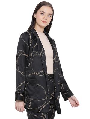 long sleeved chain print blazer - 16750742 - Standard Image - 2