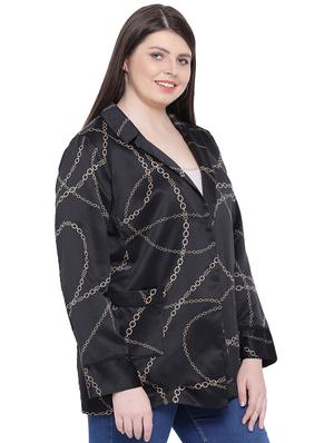 long sleeved chain print blazer - 16750743 - Standard Image - 2
