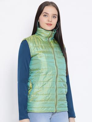 turtle neck solid jacket - 16750744 - Standard Image - 2
