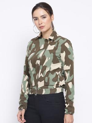 shirt collar camouflage jacket - 16750777 - Standard Image - 2