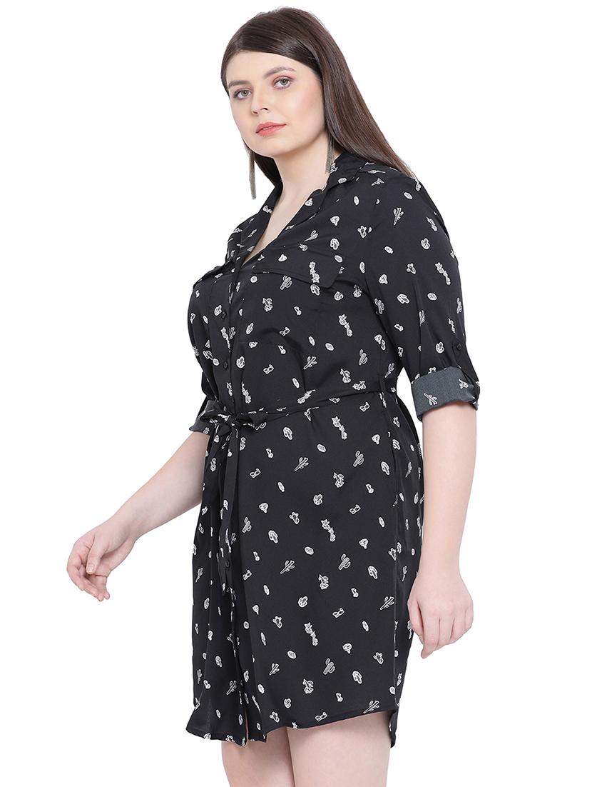 tie front quirky a-line dress - 16750810 - Zoom Image - 2