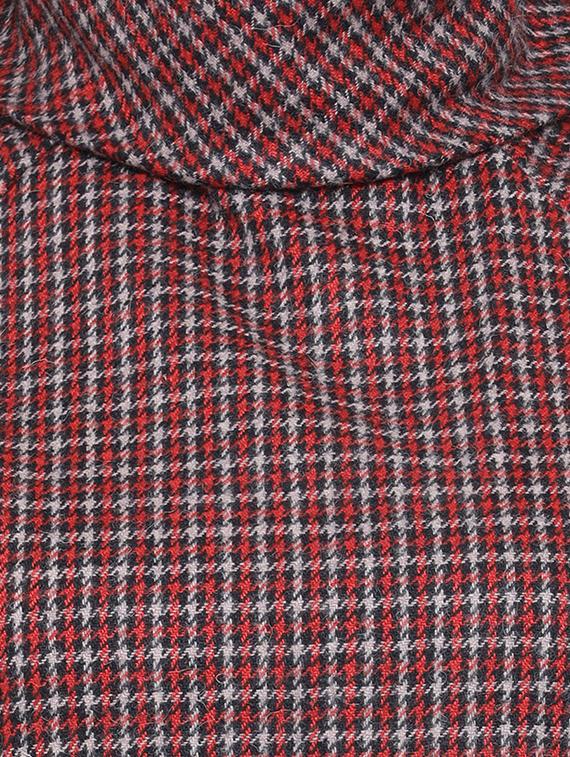 turtle neck checkered a-line dress - 16750835 - Zoom Image - 5