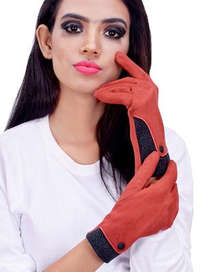 orange georgette gloves - 16751424 - Standard Image - 2