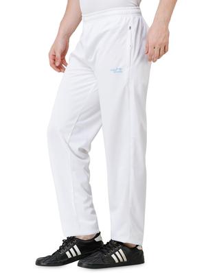 white solid full length track pant - 16752591 - Standard Image - 2