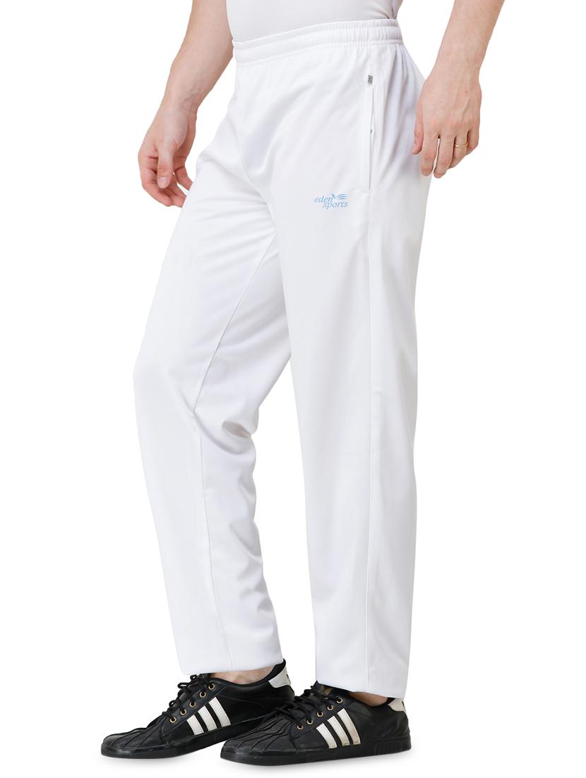 white solid full length track pant - 16752591 - Zoom Image - 2