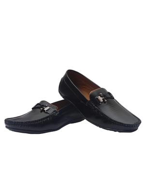 black synthetic slip on shoes - 16752651 - Standard Image - 2