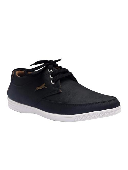 black synthetic lace up shoes - 16752668 - Standard Image - 1