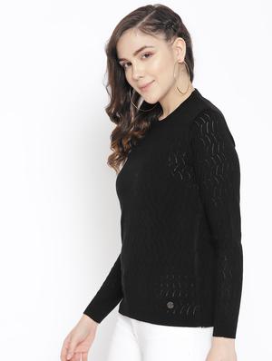 crew neck solid pullover - 16752942 - Standard Image - 2