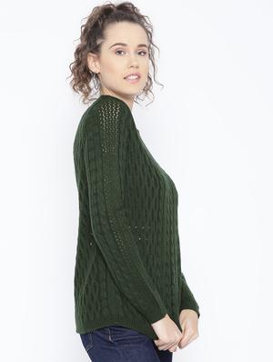 round neck buttoned back pullover - 16752961 - Standard Image - 2