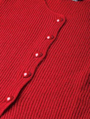 long sleeved solid wool cardigan - 16752974 - Standard Image - 5