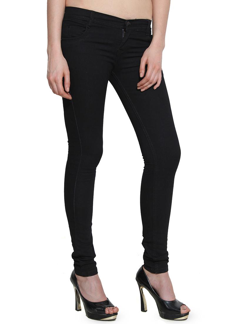mid rise solid jeans - 16753533 - Zoom Image - 2