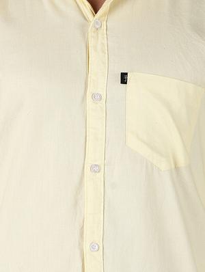 yellow solid casual shirt - 16754353 - Standard Image - 5