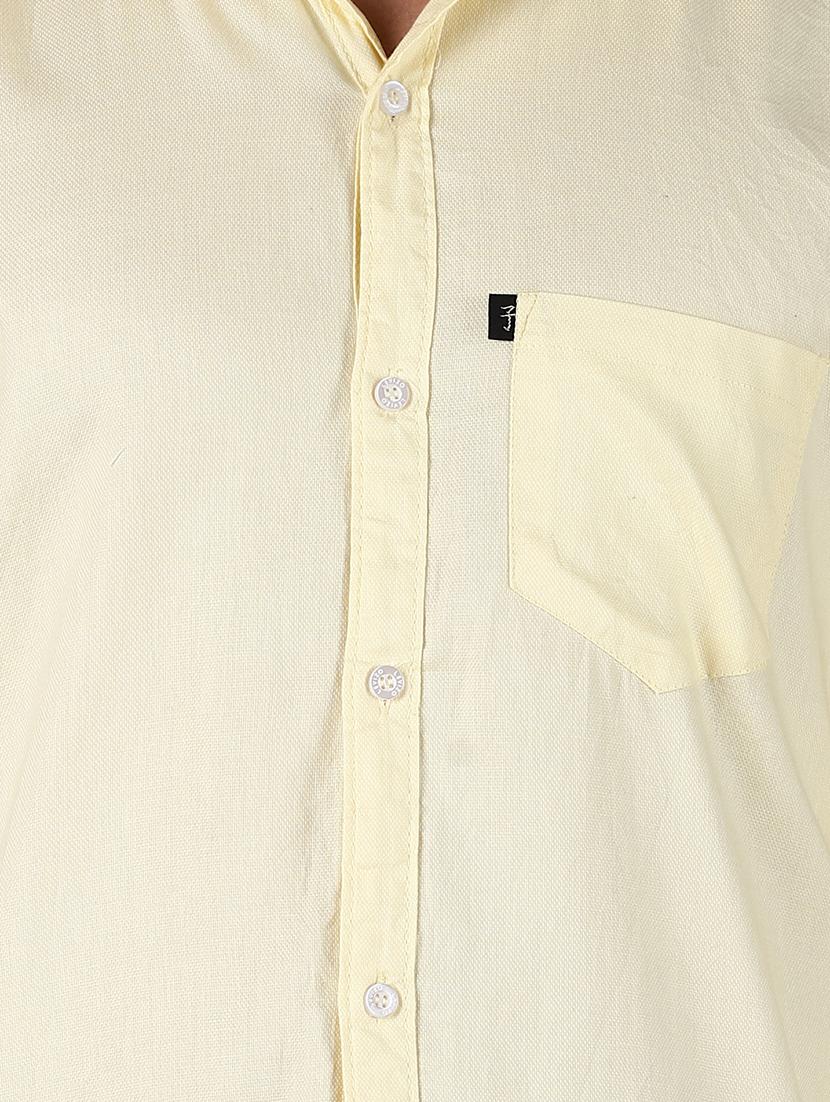 yellow solid casual shirt - 16754353 - Zoom Image - 5