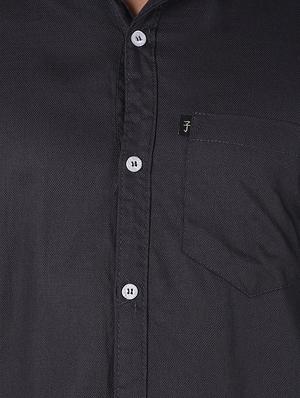 grey solid casual shirt - 16754356 - Standard Image - 5