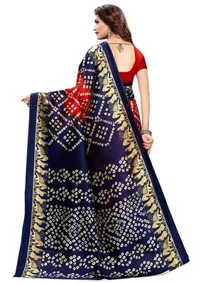 floral printed saree with blouse - 16754463 - Standard Image - 2