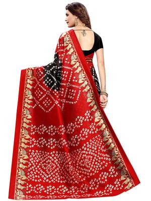 floral printed saree with blouse - 16754465 - Standard Image - 2