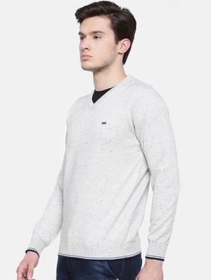 grey printed pullover - 16755471 - Standard Image - 2